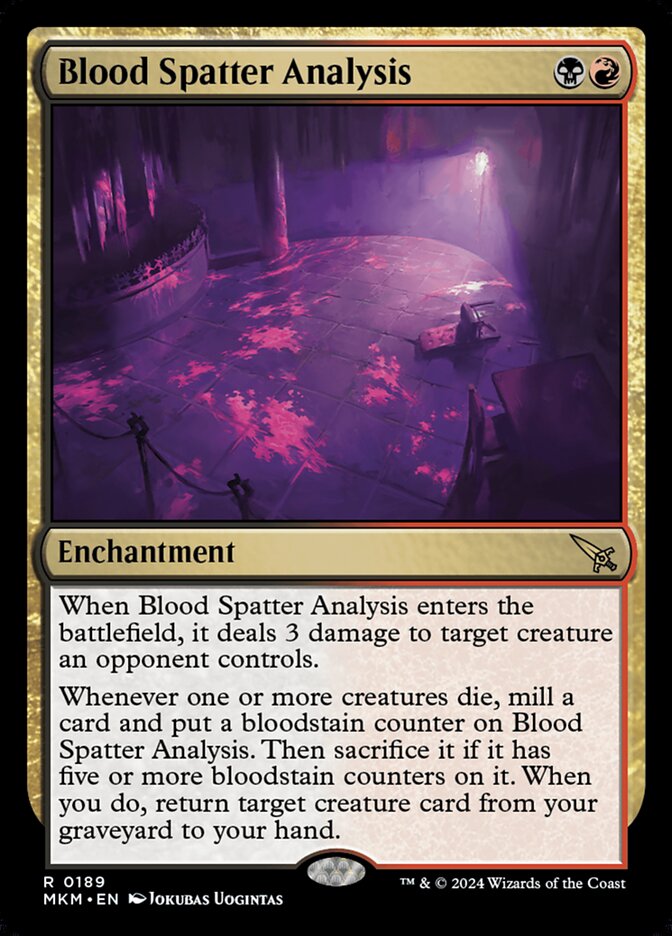 Blood Spatter Analysis - [Foil] Murders at Karlov Manor (MKM)