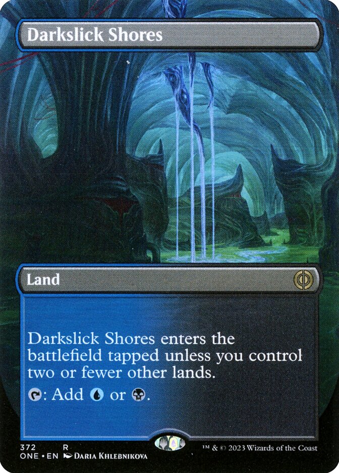 Darkslick Shores - [Borderless] Phyrexia: All Will Be One (ONE)