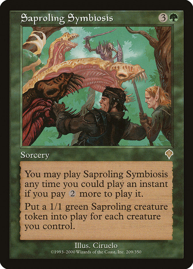 Saproling Symbiosis - [Foil, Retro Frame] Invasion (INV)
