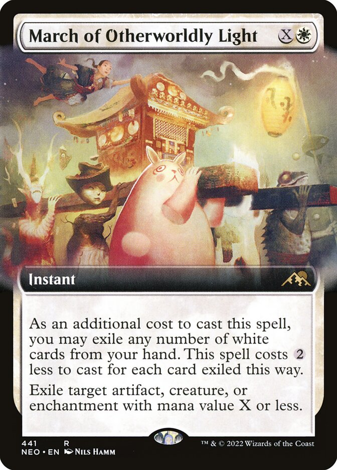 March of Otherworldly Light - [Extended Art] Kamigawa: Neon Dynasty (NEO)