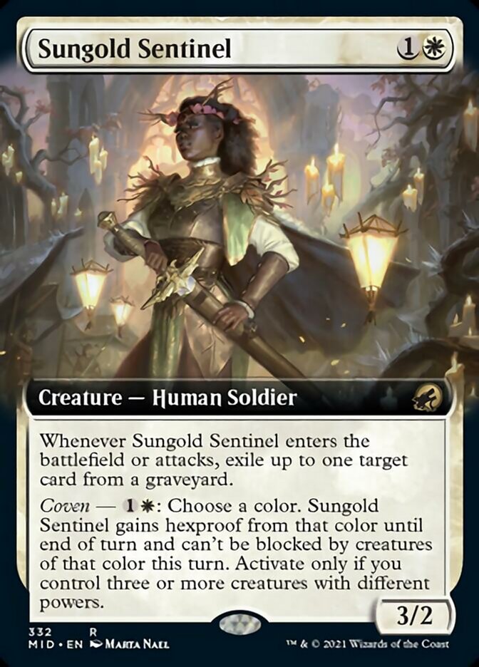 Sungold Sentinel - [Extended Art] Innistrad: Midnight Hunt (MID)