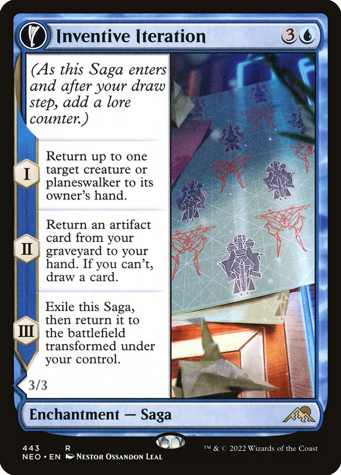 Inventive Iteration // Living Breakthrough - [Foil, Extended Art] Kamigawa: Neon Dynasty (NEO)
