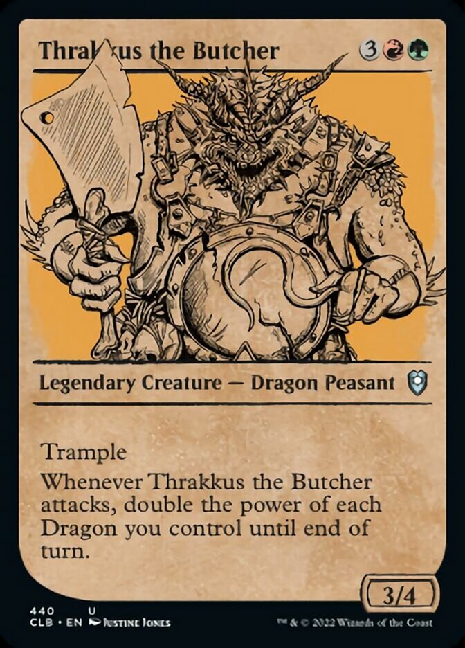 Thrakkus the Butcher - [Foil, Showcase] Commander Legends: Battle for Baldur's Gate (CLB)