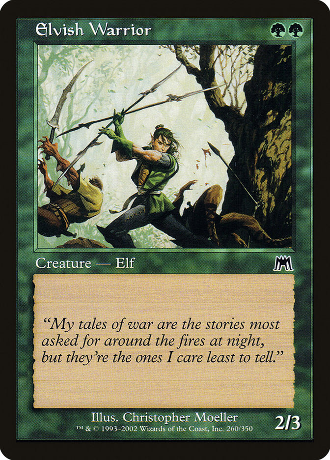 Elvish Warrior - [Foil, Retro Frame] Onslaught (ONS)