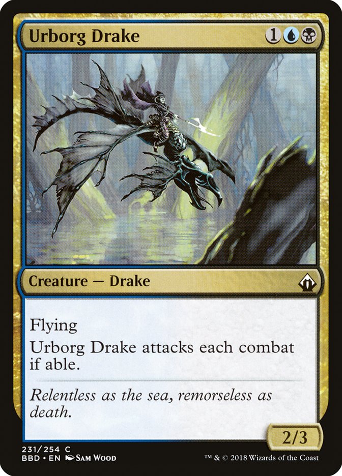 Urborg Drake - [Foil] Battlebond (BBD)