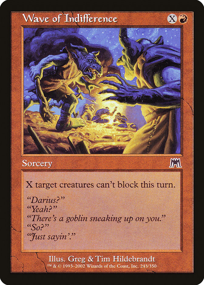 Wave of Indifference - [Foil, Retro Frame] Onslaught (ONS)