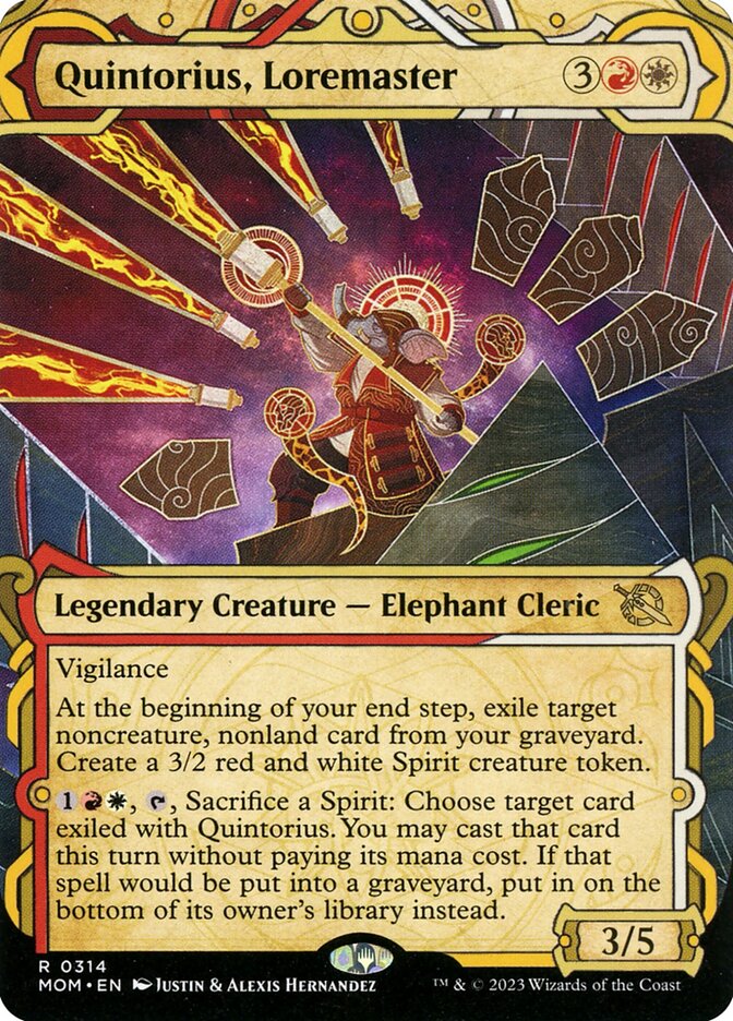 Quintorius, Loremaster - [Foil, Showcase] March of the Machine (MOM)