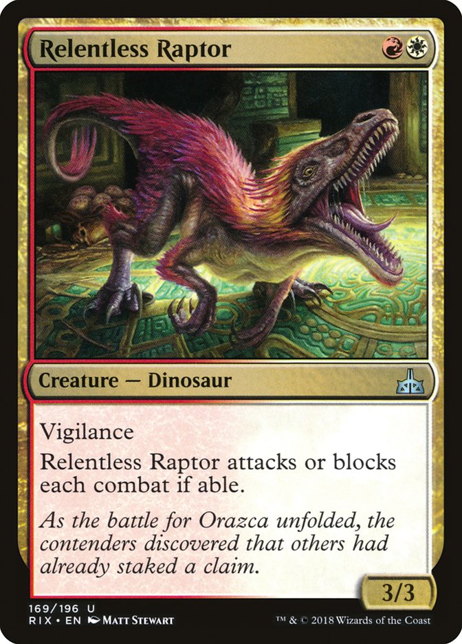 Relentless Raptor - [Foil] Rivals of Ixalan (RIX)
