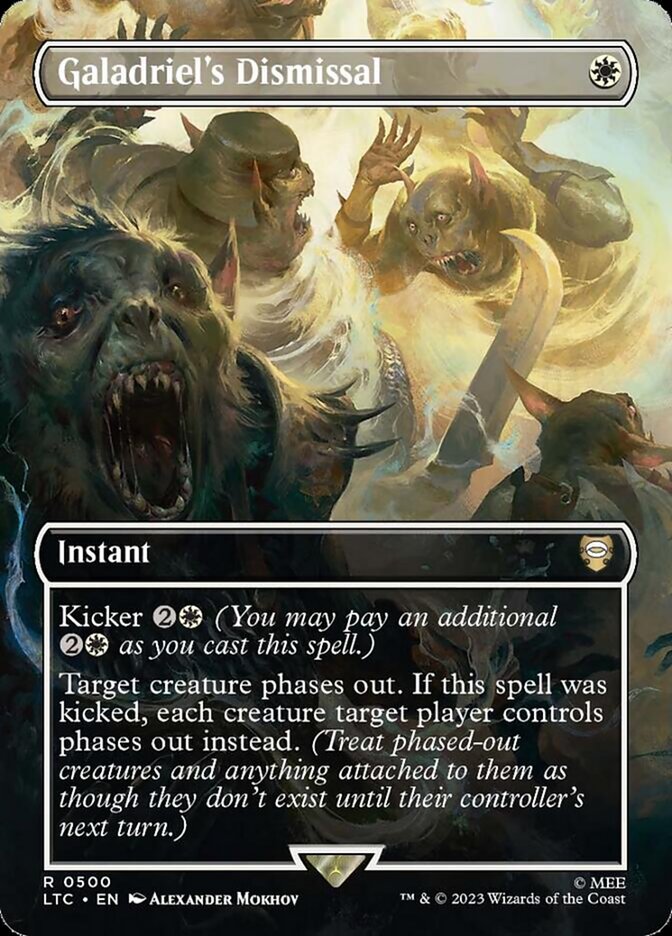 Galadriel's Dismissal - [Foil, Borderless] Tales of Middle-earth Commander (LTC)