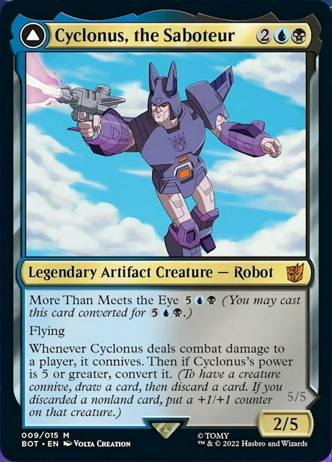 Cyclonus, the Saboteur // Cyclonus, Cybertronian Fighter - Transformers (BOT)