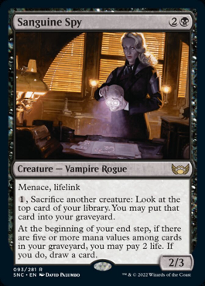 Sanguine Spy - [Foil] Streets of New Capenna (SNC)