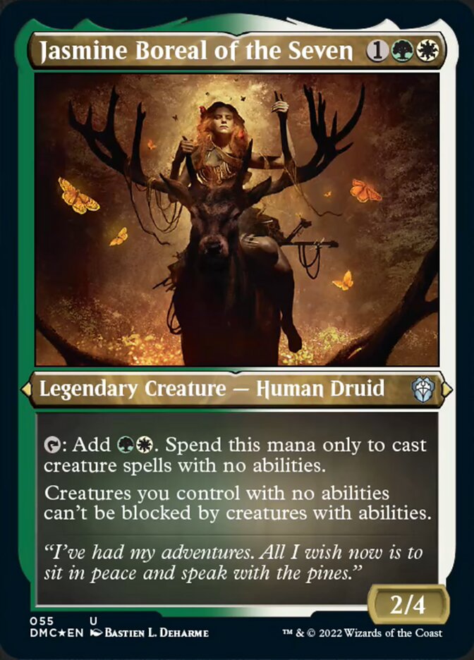 Jasmine Boreal of the Seven - [Etched Foil, Borderless] Dominaria United Commander (DMC)