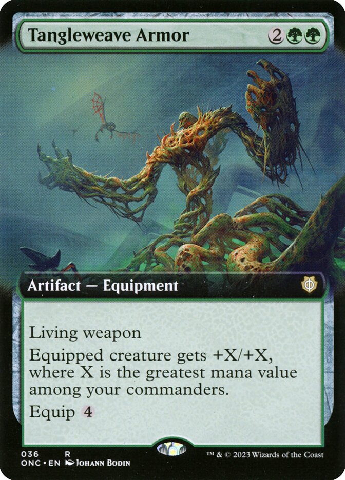 Tangleweave Armor - [Extended Art] Phyrexia: All Will Be One Commander (ONC)
