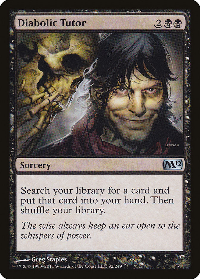 Diabolic Tutor - [Foil] Magic 2012 (M12)