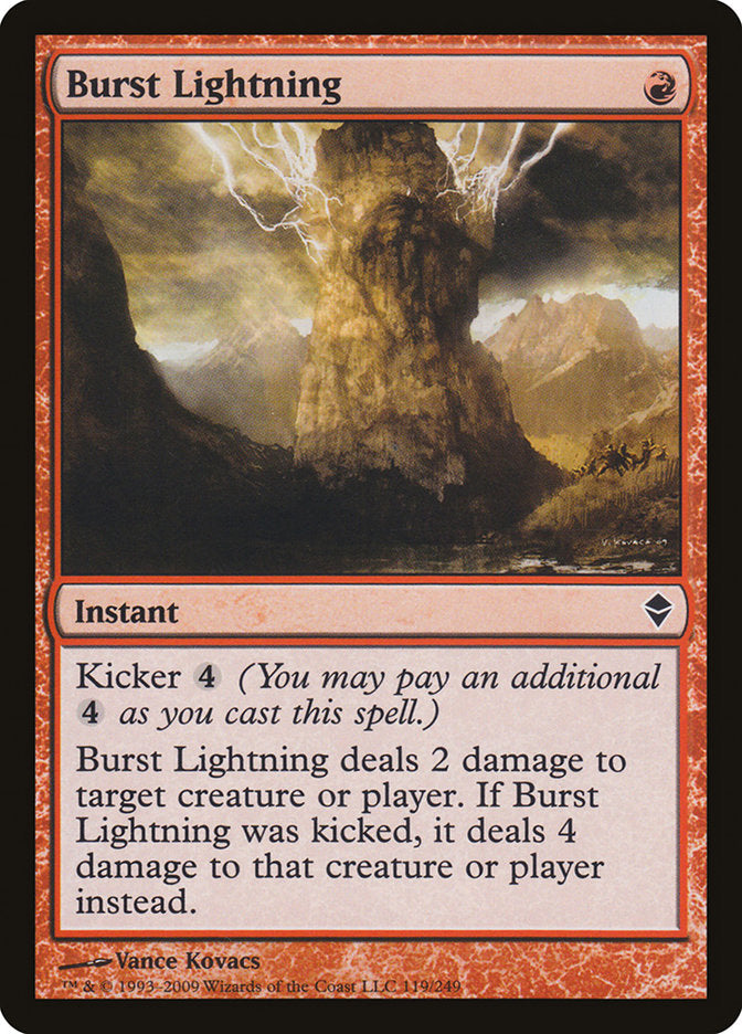 Burst Lightning - [Foil] Zendikar (ZEN)