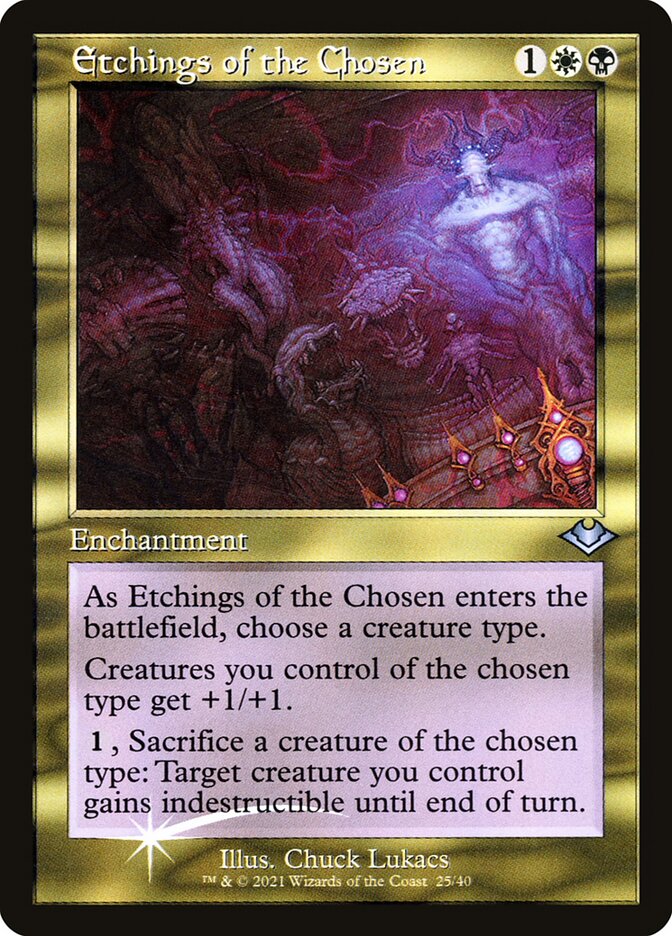 Etchings of the Chosen - [Etched Foil, Retro Frame] Modern Horizons 1 Timeshifts (H1R)
