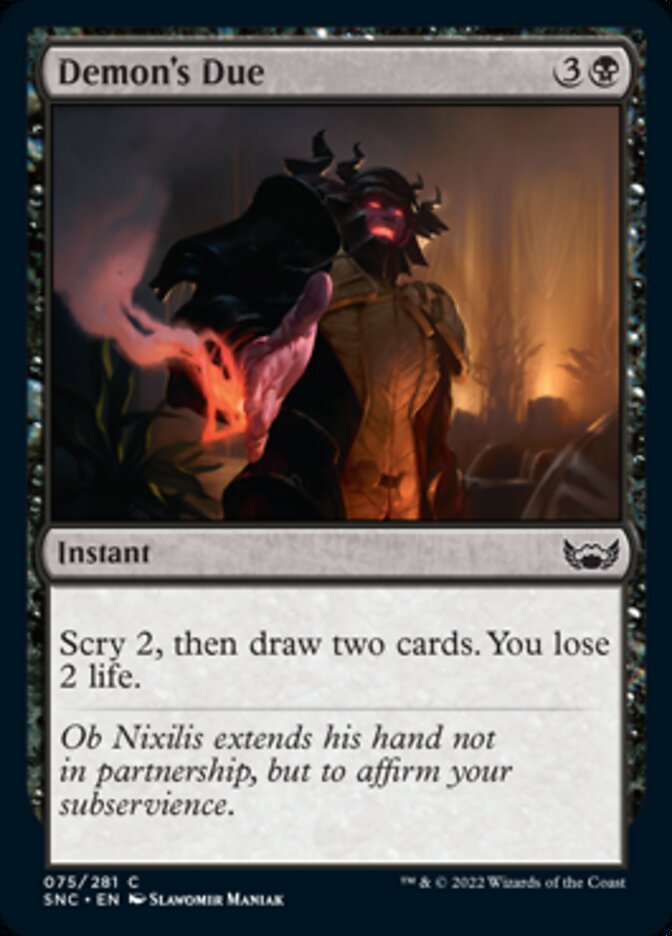 Demon's Due - [Foil] Streets of New Capenna (SNC)