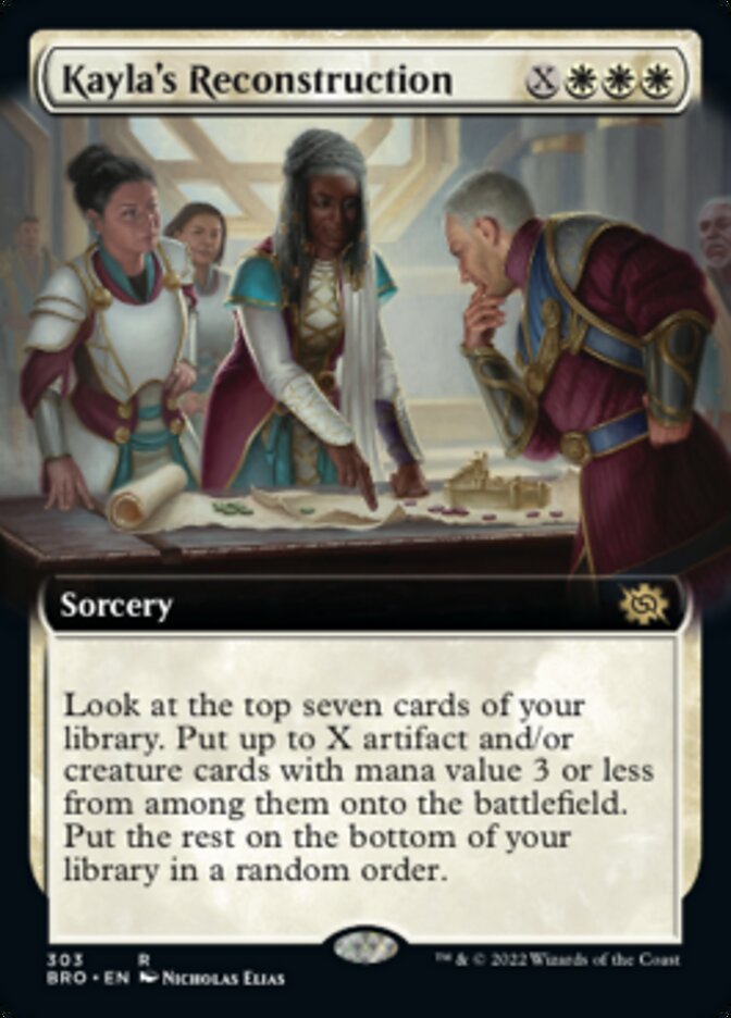Kayla's Reconstruction - [Foil, Extended Art] The Brothers' War (BRO)