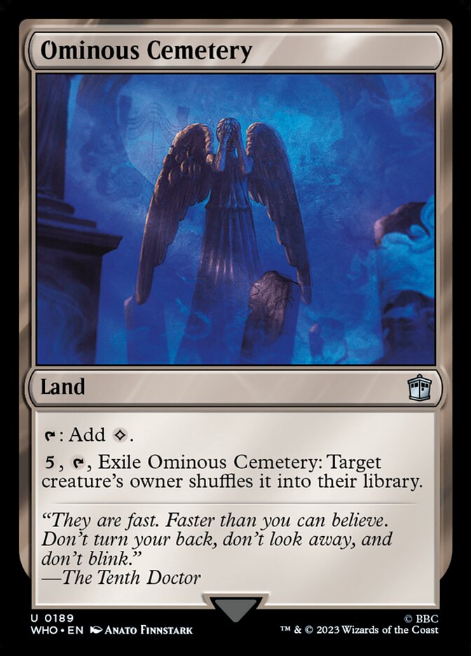 Ominous Cemetery - [Foil] Doctor Who (WHO)