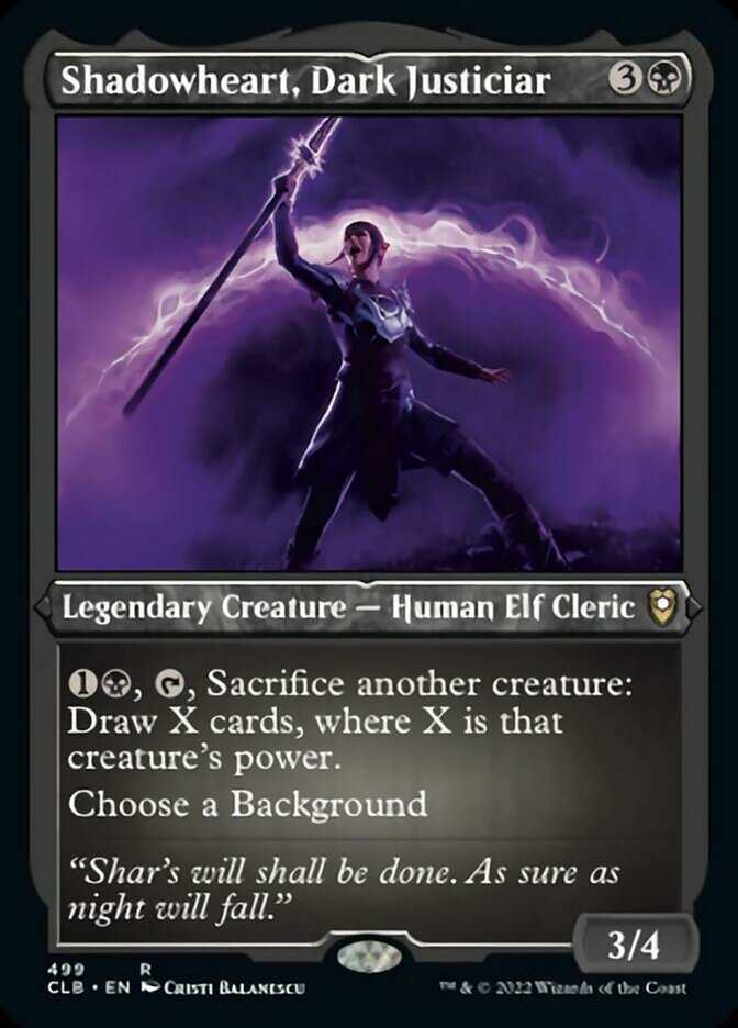 Shadowheart, Dark Justiciar - [Etched Foil] Commander Legends: Battle for Baldur's Gate (CLB)