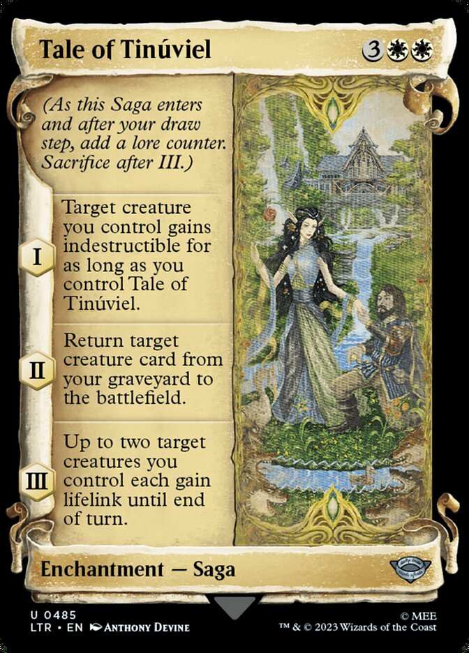 Tale of Tin√∫viel - [Foil, Showcase Scroll] The Lord of the Rings: Tales of Middle-earth (LTR)