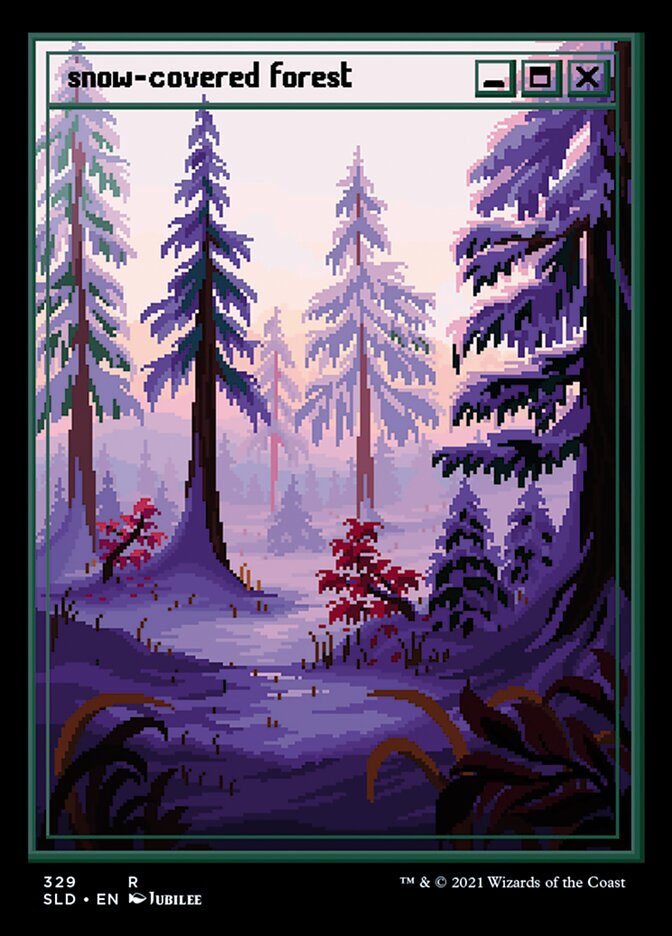 Snow-Covered Forest (329) - [Etched Foil, Full Art] Secret Lair Drop (SLD)