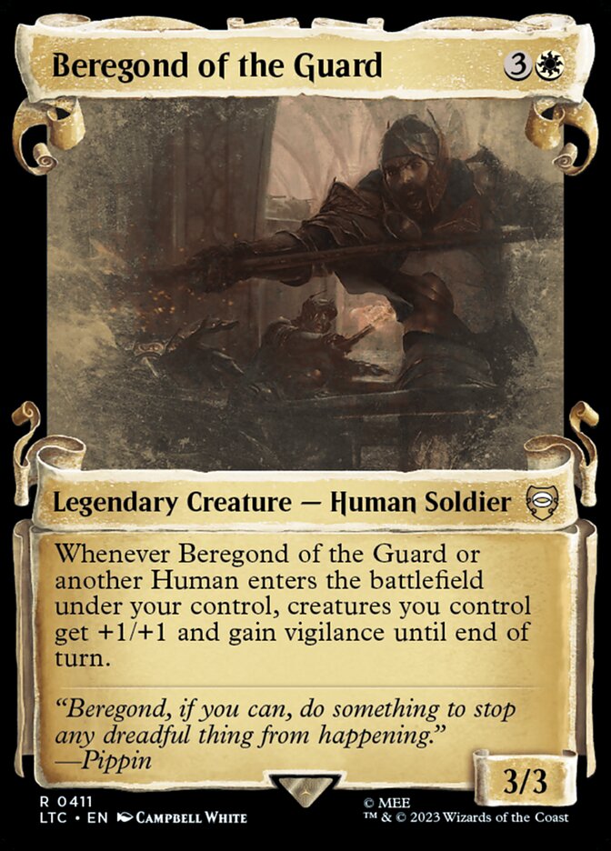 Beregond of the Guard - [Foil, Showcase Scroll] Tales of Middle-earth Commander (LTC)