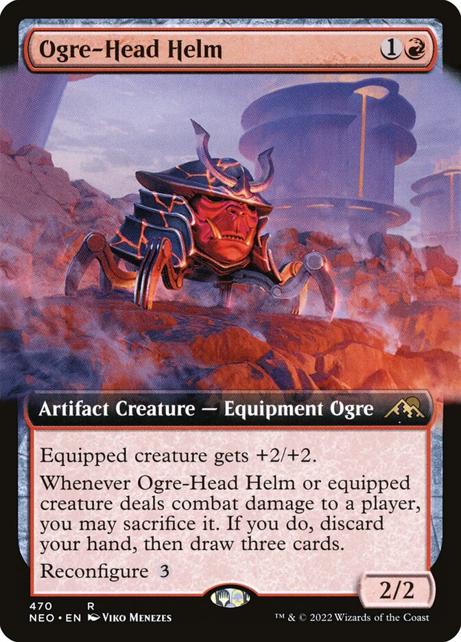 Ogre-Head Helm - [Extended Art] Kamigawa: Neon Dynasty (NEO)