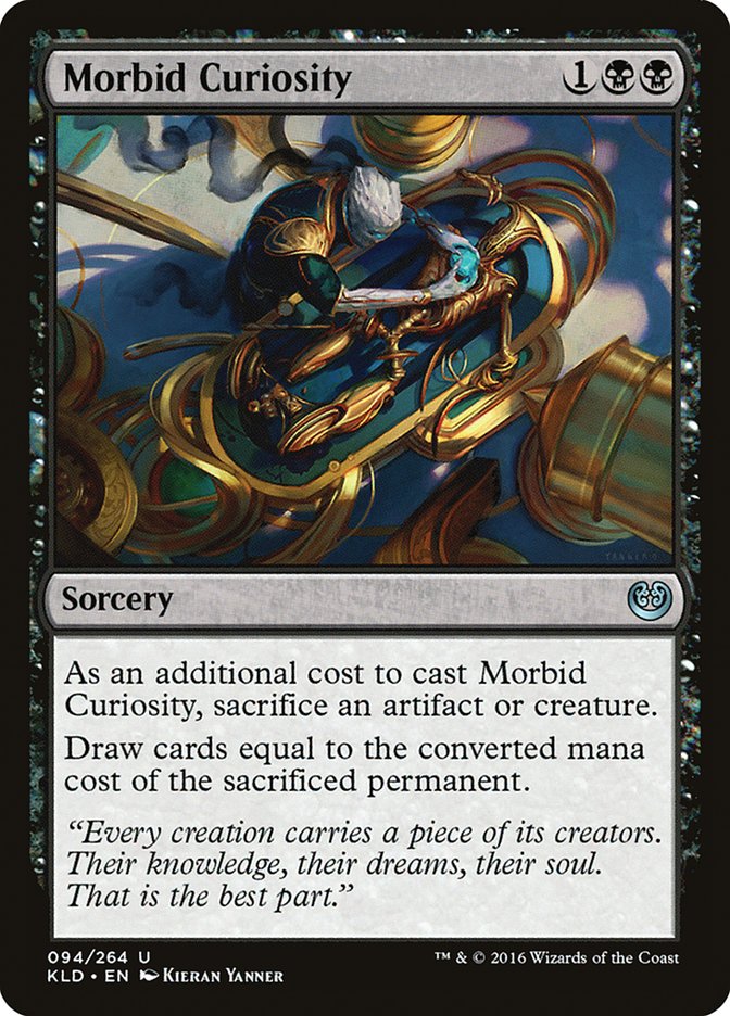 curiosity mtg card Morbid Printing:PW12 81 Foil mtg-innistrad-crimson-vow Flash Whenever a creature Living Weapon: Best Cards,