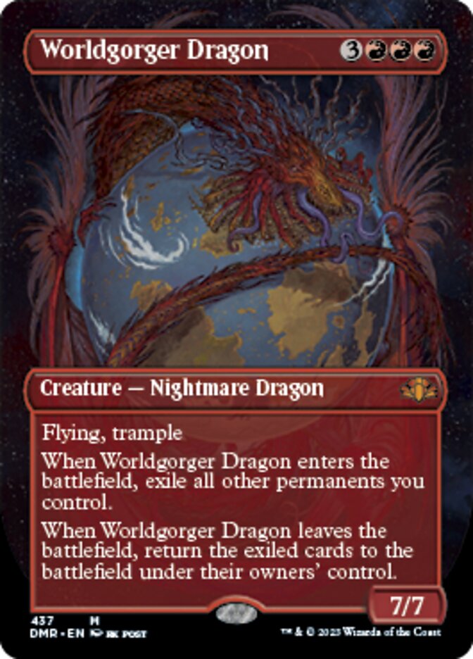 Worldgorger Dragon - [Borderless] Dominaria Remastered (DMR)