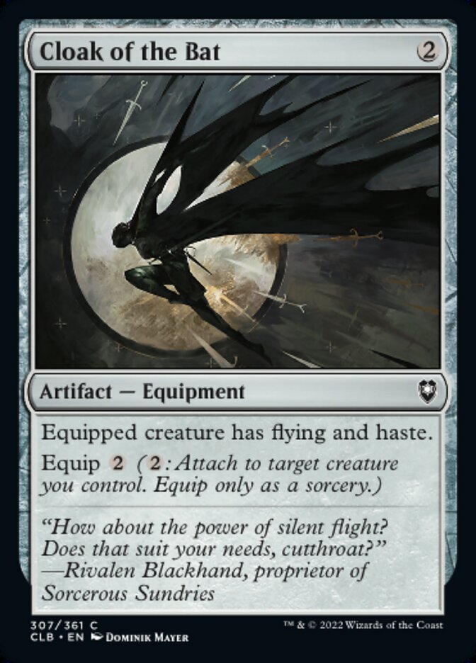 Cloak of the Bat - [Foil] Commander Legends: Battle for Baldur's Gate (CLB)