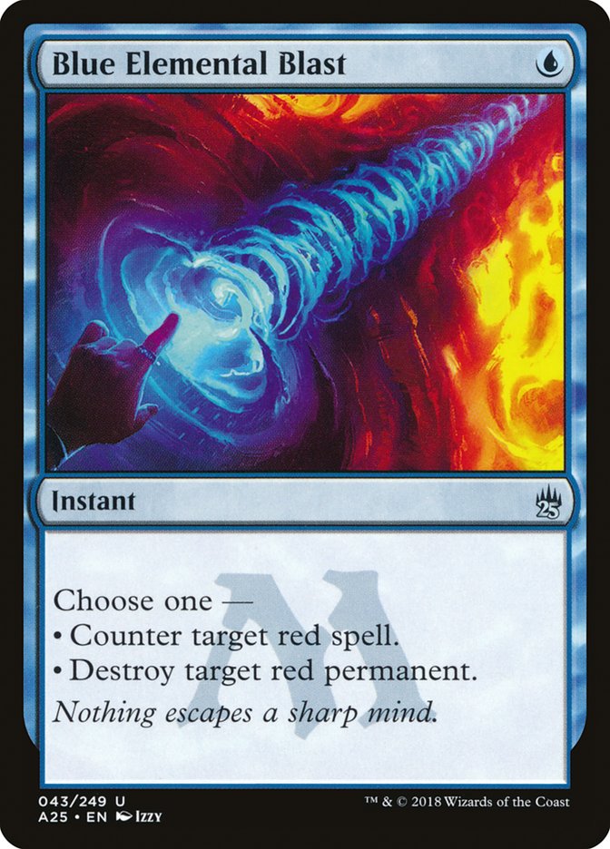 Blue Elemental Blast - [Foil] Masters 25 (A25)