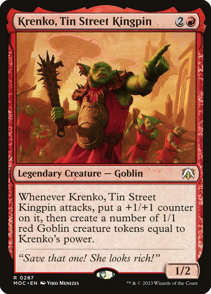 Krenko, Tin Street Kingpin - March of the Machine Commander (MOC)