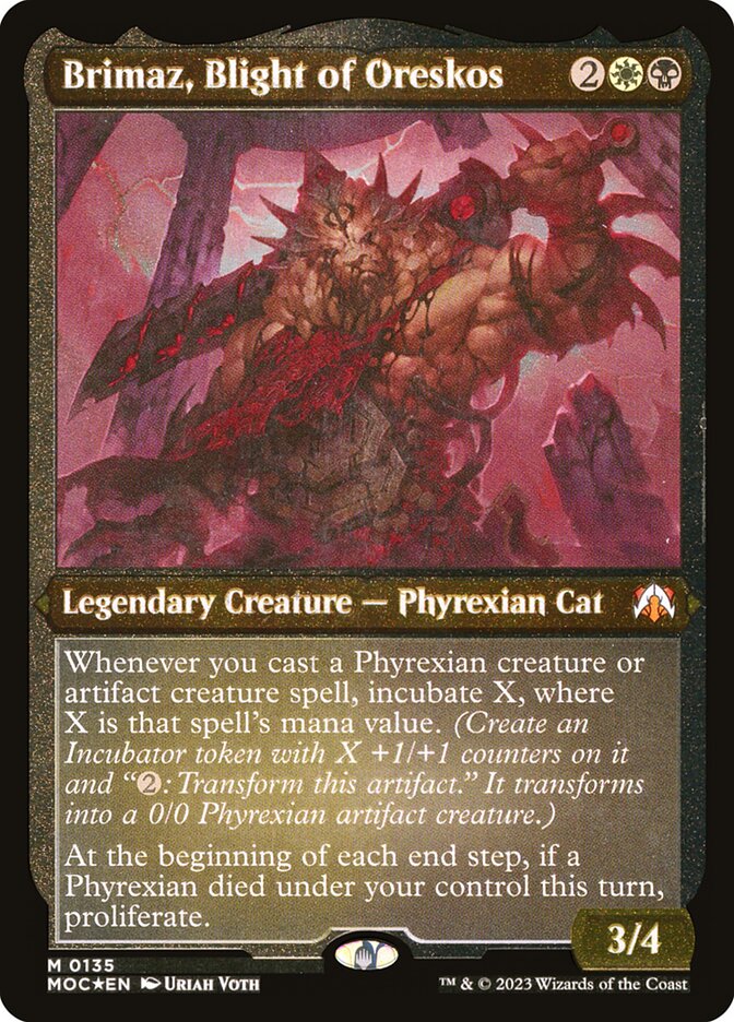 Brimaz, Blight of Oreskos - [Etched Foil] March of the Machine Commander (MOC)