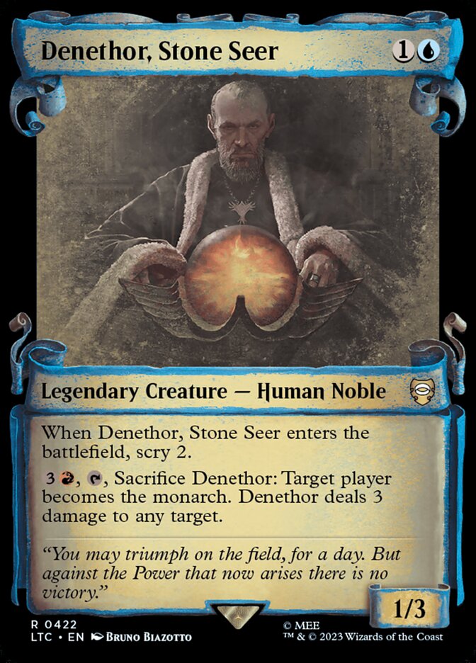 Denethor, Stone Seer - [Foil, Showcase Scroll] Tales of Middle-earth Commander (LTC)