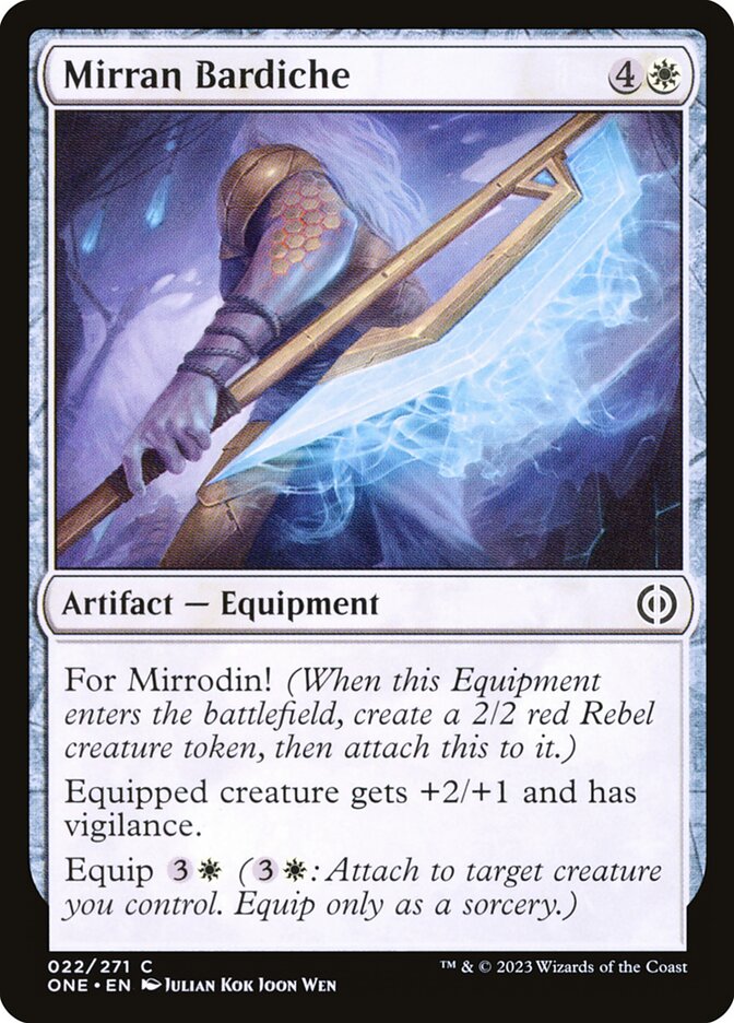 Mirran Bardiche - [Foil] Phyrexia: All Will Be One (ONE)