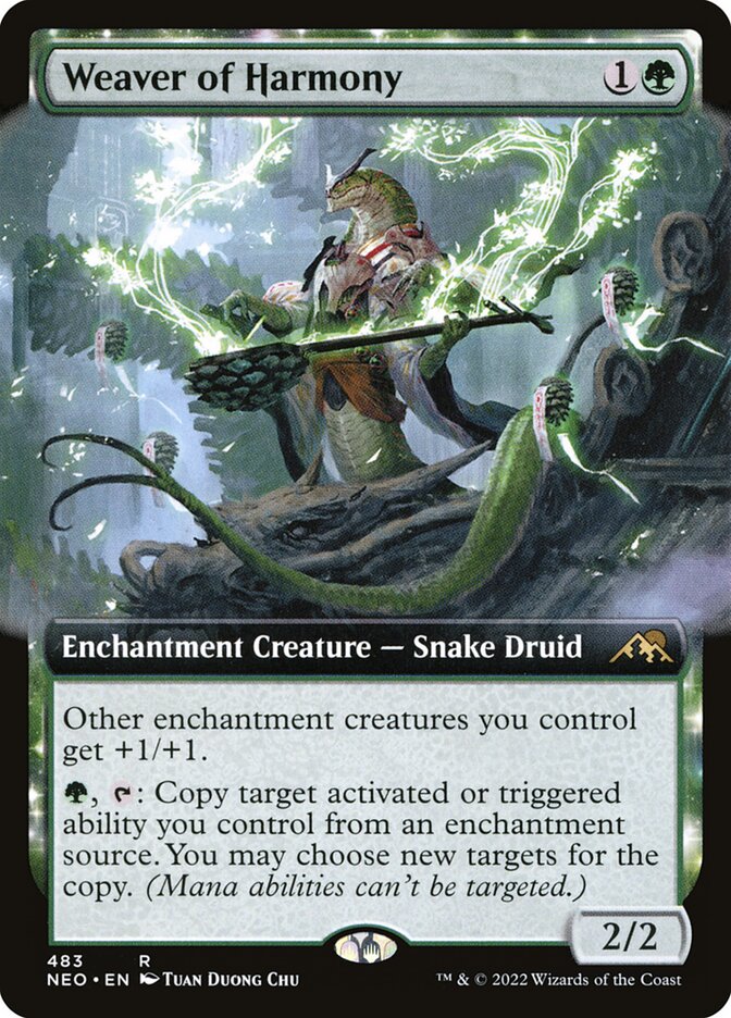 Weaver of Harmony - [Foil, Extended Art] Kamigawa: Neon Dynasty (NEO)