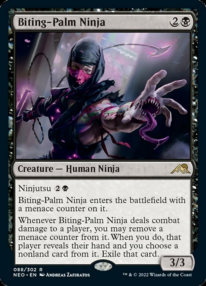 Biting-Palm Ninja - [Foil] Kamigawa: Neon Dynasty (NEO)