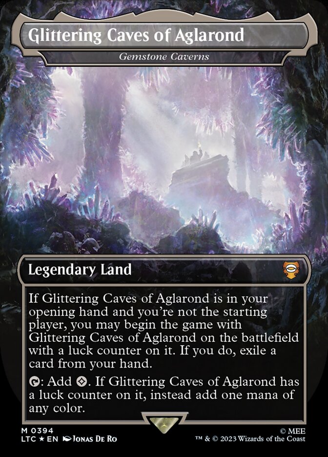 Gemstone Caverns - [Surge Foil, Borderless] Tales of Middle-earth Commander (LTC)