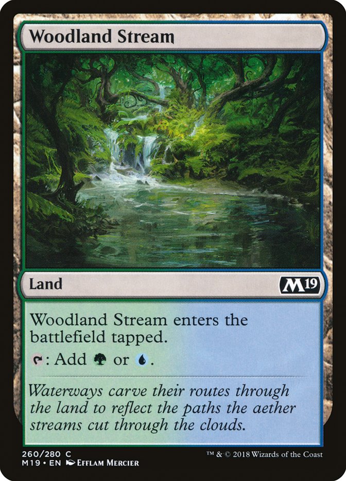 Woodland Stream - [Foil] Core Set 2019 (M19)