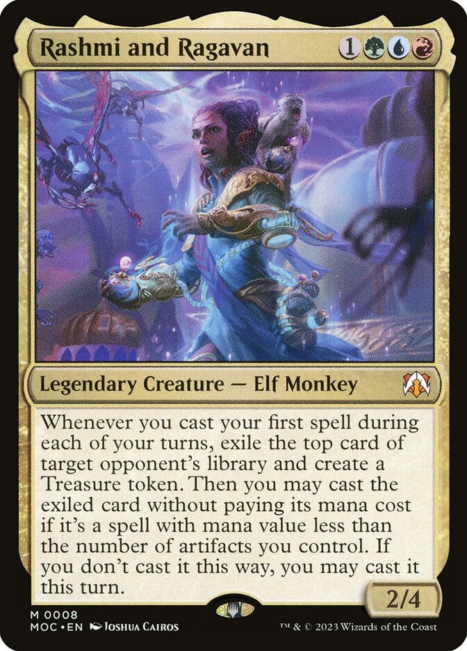 Rashmi and Ragavan - [Foil] March of the Machine Commander (MOC)