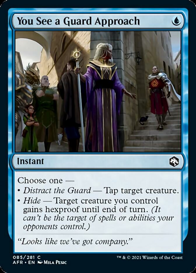 You See a Guard Approach - [Foil] Adventures in the Forgotten Realms (AFR)