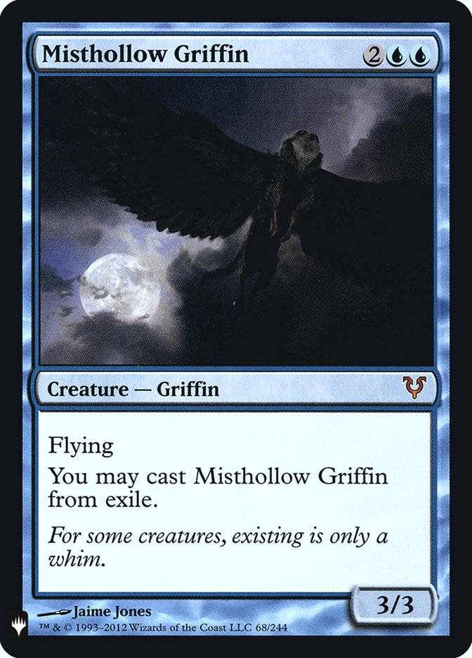 Misthollow Griffin - [Foil] Mystery Booster Retail Edition Foils (FMB1)