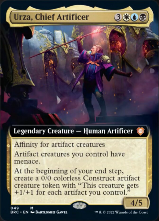 Urza, Chief Artificer - [Extended Art] The Brothers' War Commander (BRC)