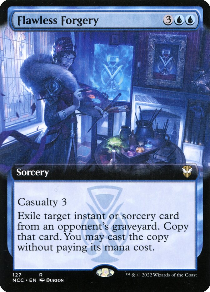 Flawless Forgery - [Foil, Extended Art] New Capenna Commander (NCC)