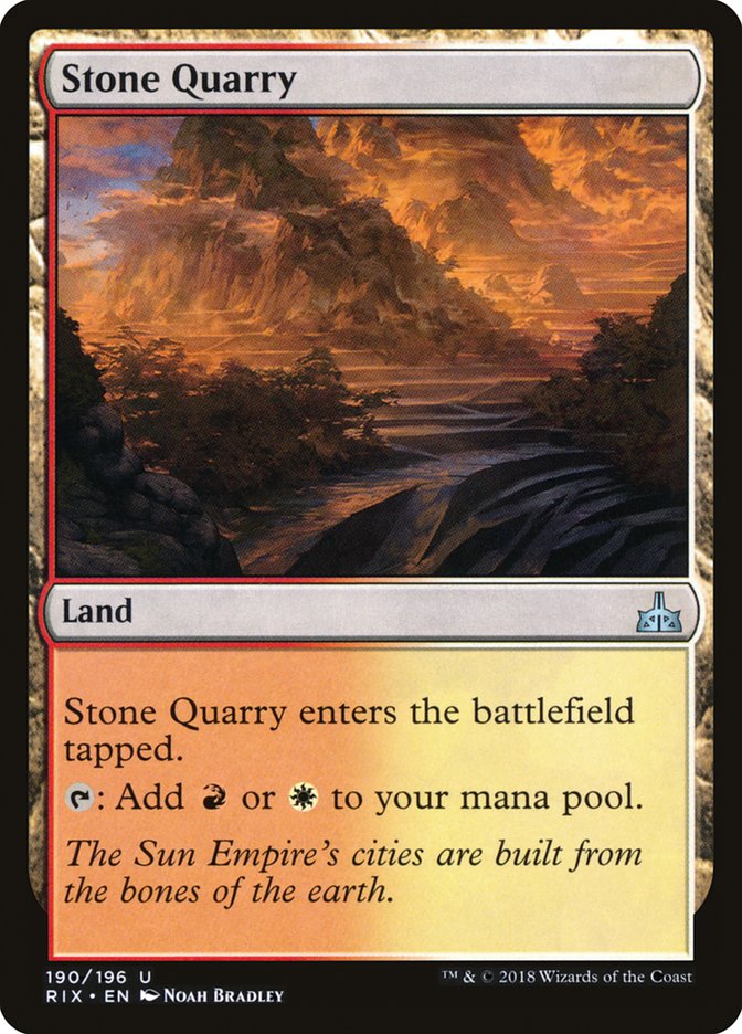 Stone Quarry - [Foil] Rivals of Ixalan (RIX)