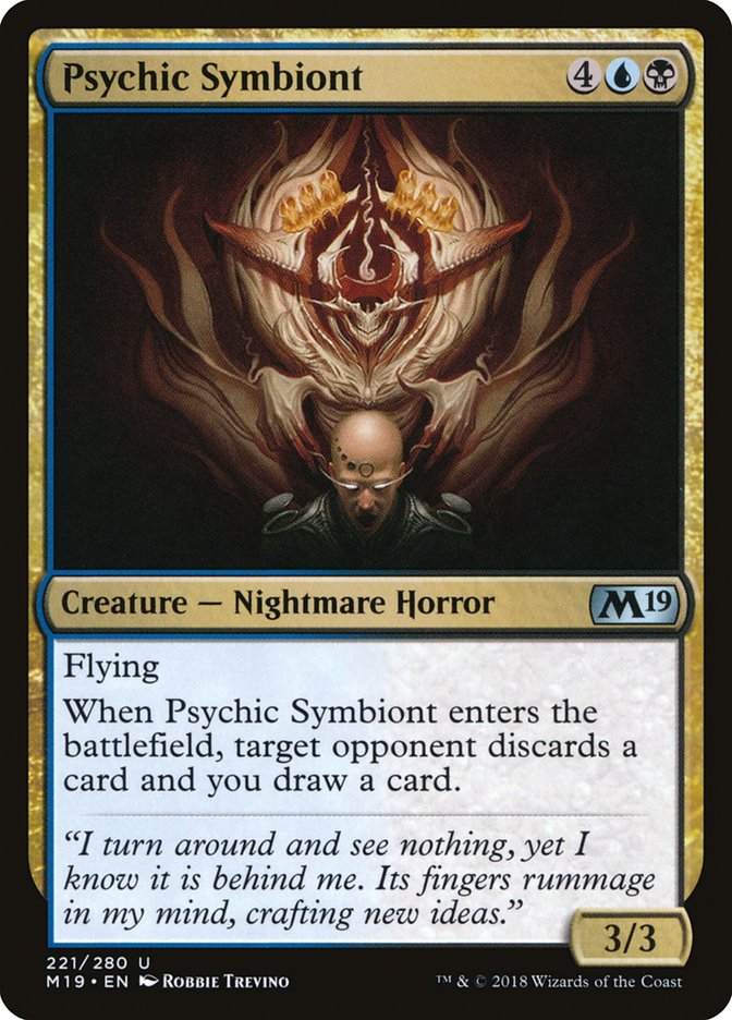 Psychic Symbiont - [Foil] Core Set 2019 (M19)