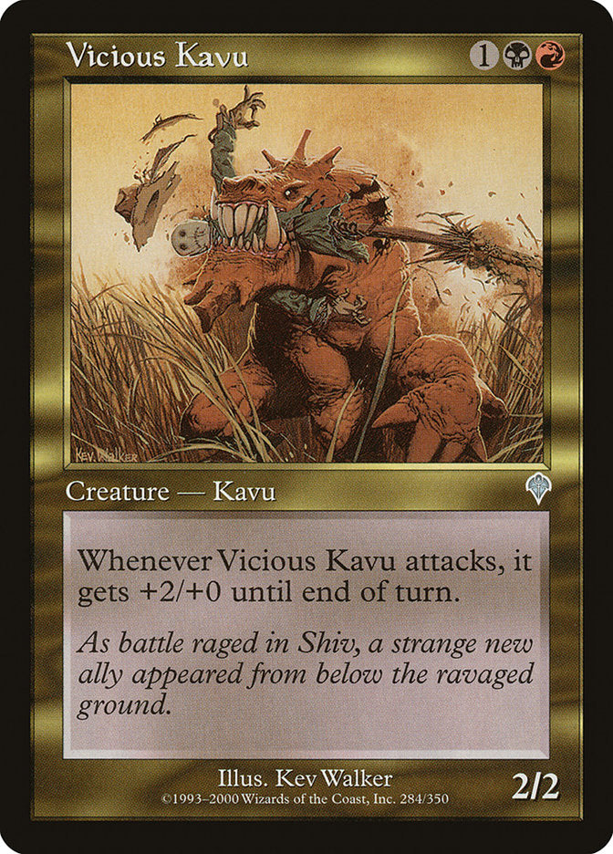 Vicious Kavu - [Foil, Retro Frame] Invasion (INV)