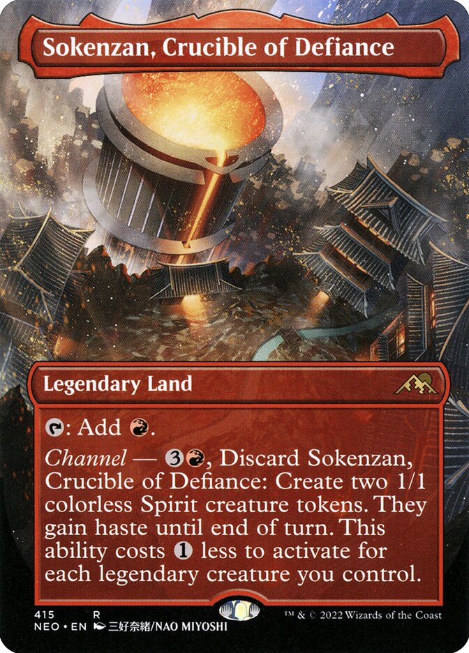 Sokenzan, Crucible of Defiance - [Borderless] Kamigawa: Neon Dynasty (NEO)