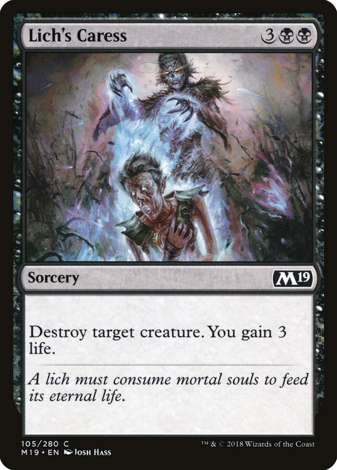 Lich's Caress - [Foil] Core Set 2019 (M19)